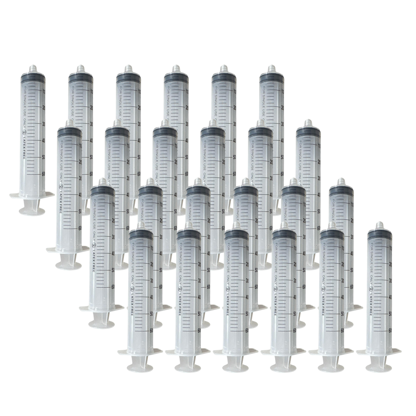 60mL Syringe – Sterile, Luer Slip, Latex-Free