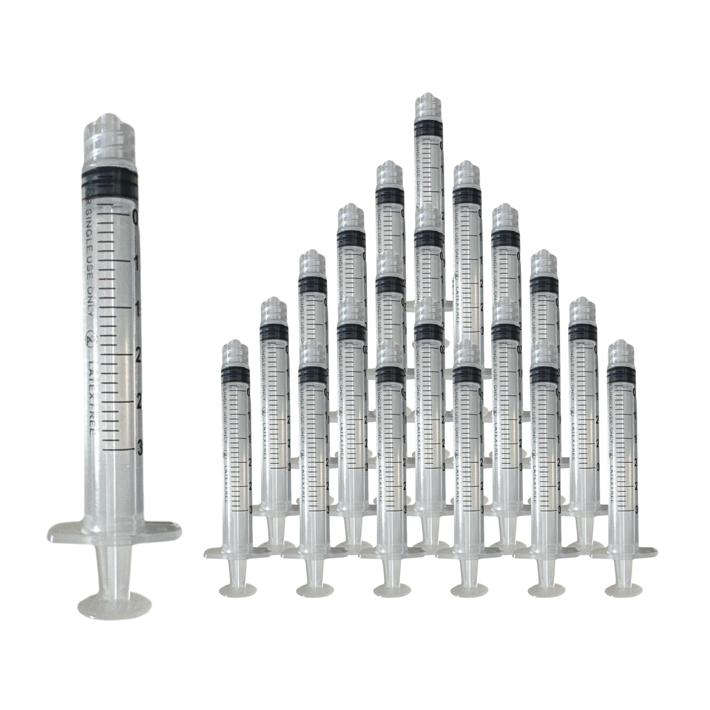 3mL Syringe – Sterile, Luer Slip, Latex-Free