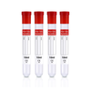 Vacuum Blood Collection Tube Rubber Red Top, NO ADDITIVE 10mL, PET, 30176