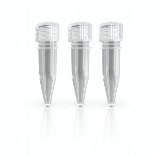 0.5ml/1.5ml Microcentrifuge Tube, Clear, Screw Cap