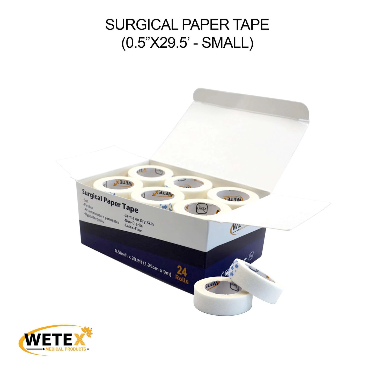 Surgical Paper Tape, FDA, 2 Sizes, White Color