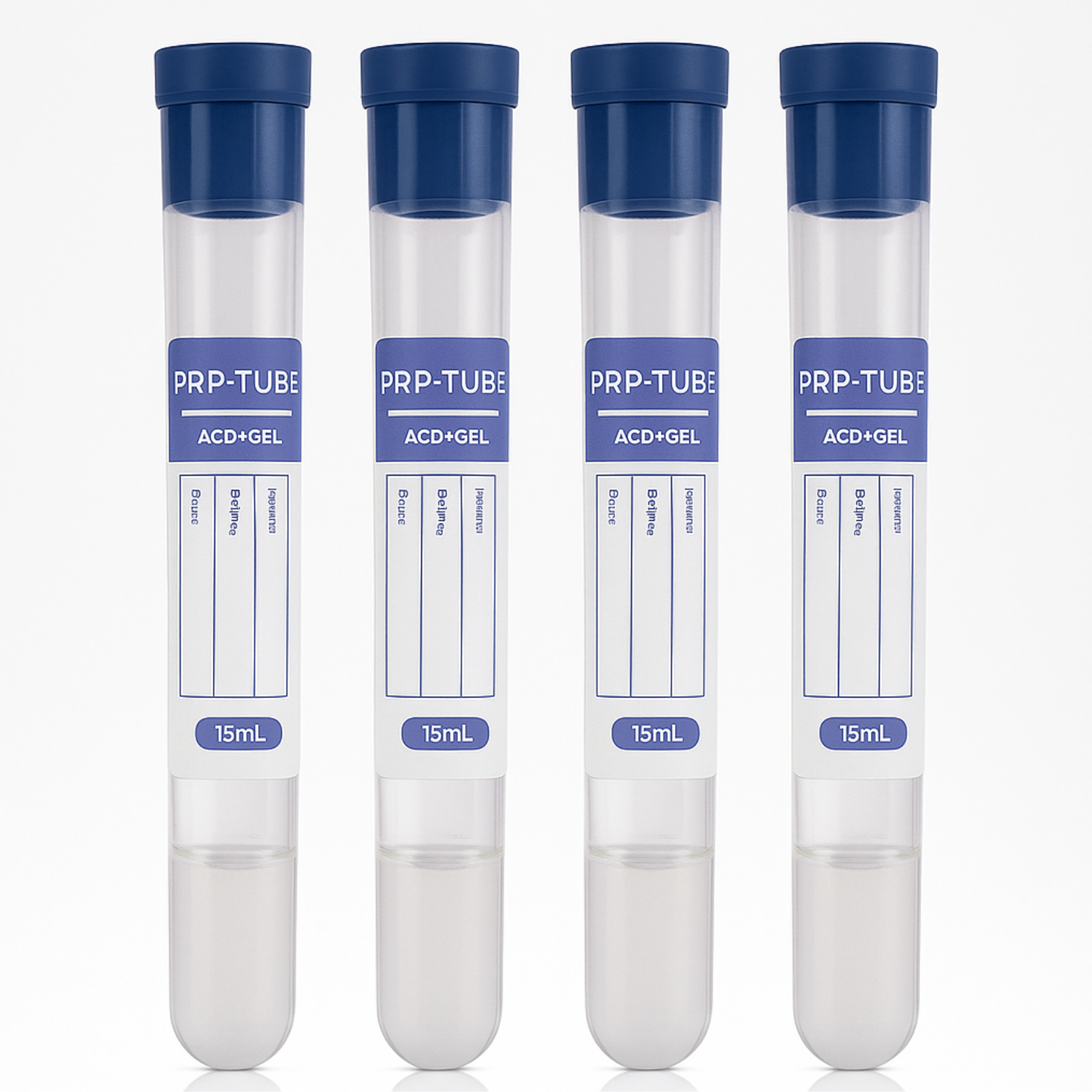Platelet-Rich Plasma (PRP) Tubes with ACD, Gel Separator, 15mL rubber top with Glass, 30182 (Dark Blue)