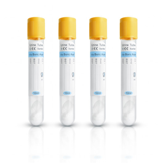 Vacuum Urinalysis Tube, Boric Acid, 10mL Yellow, 30146