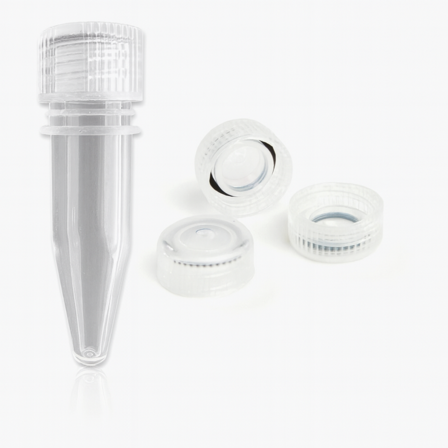 0.5ml/1.5ml Microcentrifuge Tube, Clear, Screw Cap