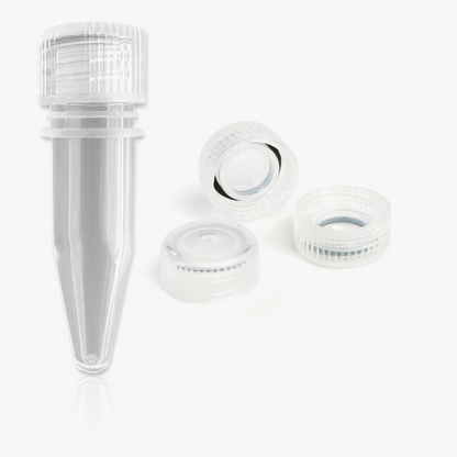 0.5ml/1.5ml Microcentrifuge Tube, Clear, Screw Cap
