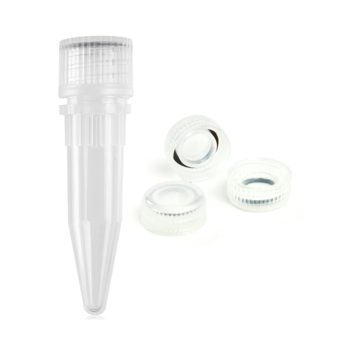 0.5ml/1.5ml Microcentrifuge Tube, Clear, Screw Cap