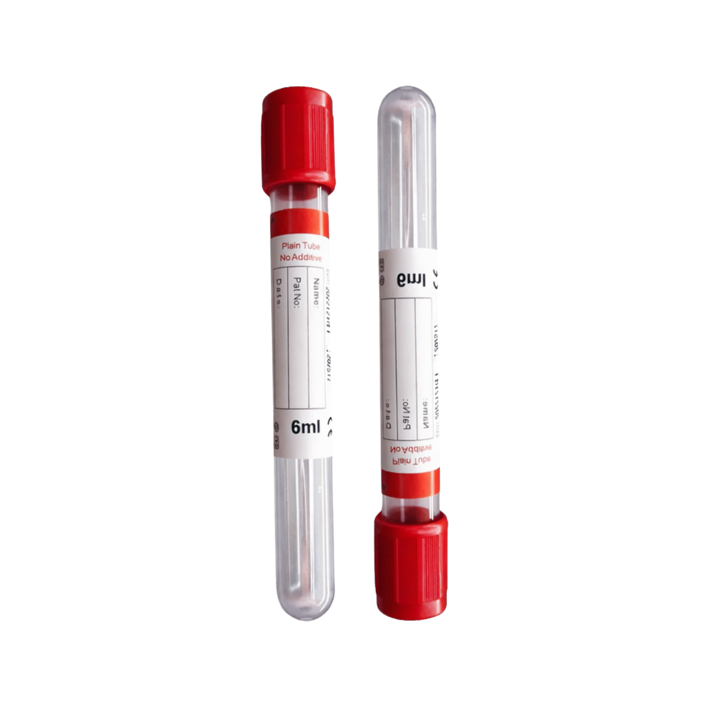 Vacuum Blood Collection Tube Top 6mL No Additive, 30138