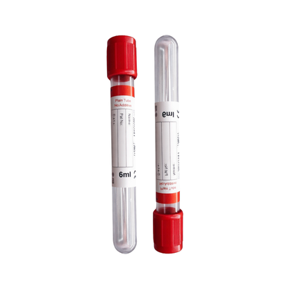 Vacuum Blood Collection Tube Top 6mL No Additive, 30138