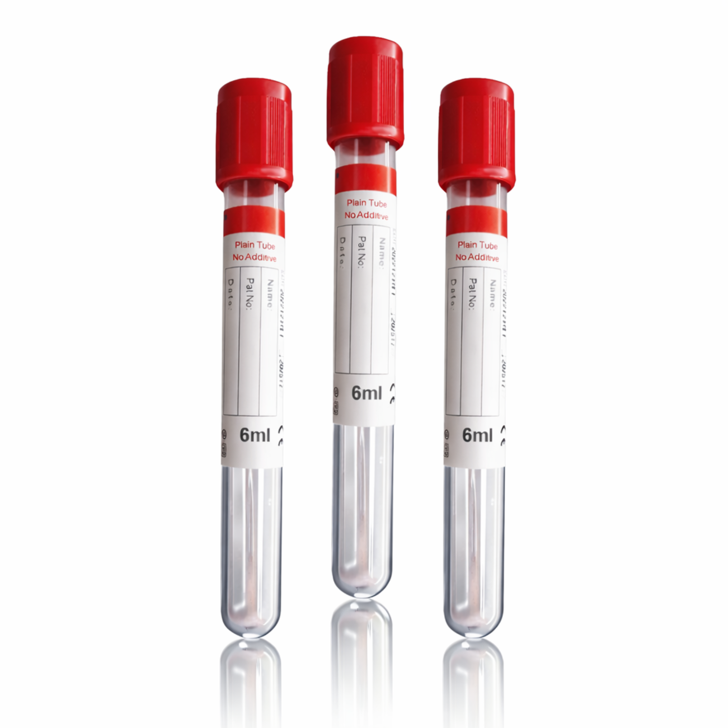 Vacuum Blood Collection Tube Top 6mL No Additive, 30138