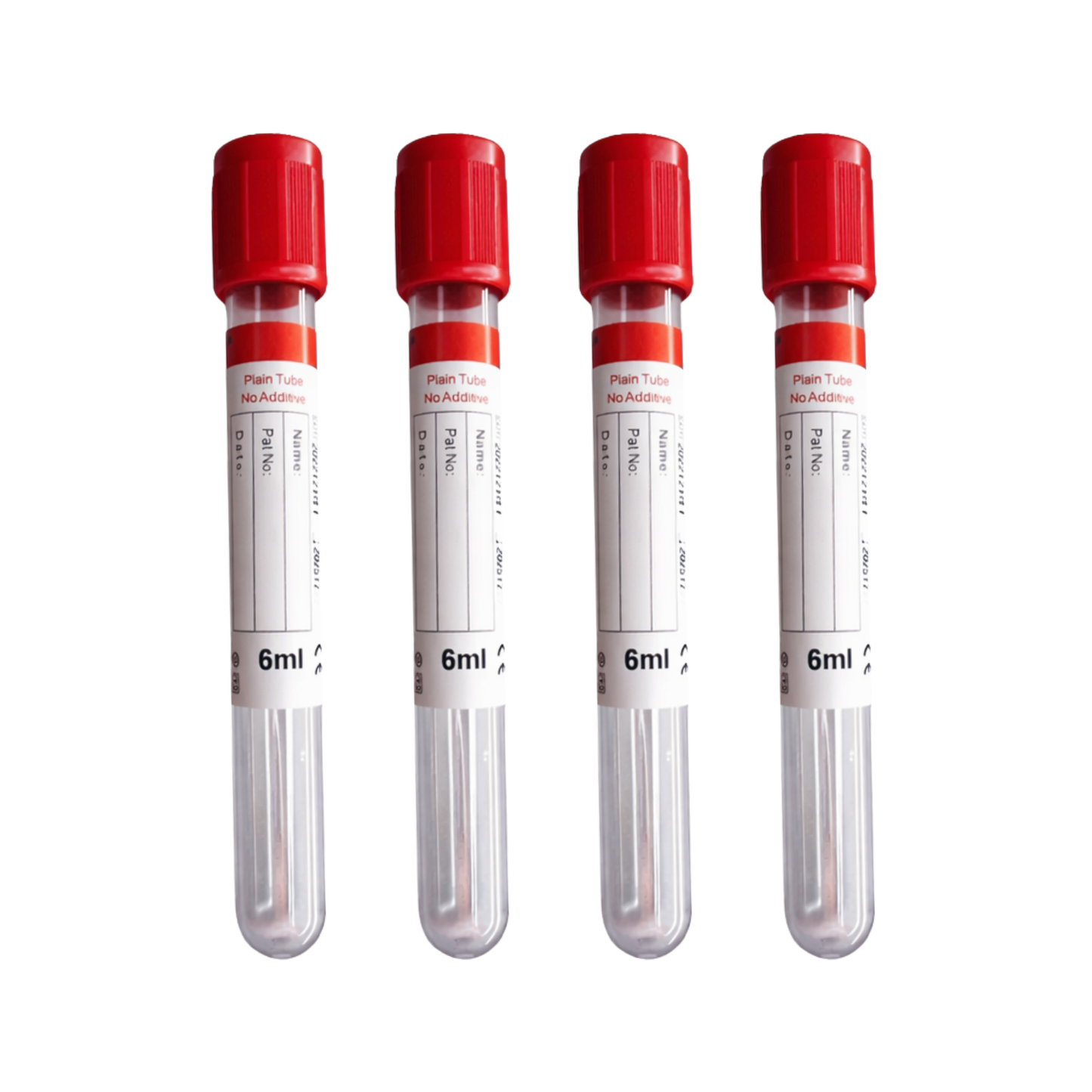 Vacuum Blood Collection Tube Top 6mL No Additive, 30138