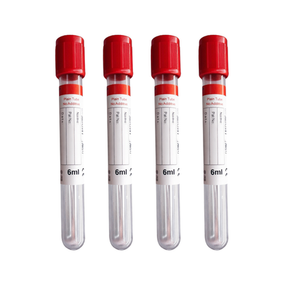 Vacuum Blood Collection Tube Top 6mL No Additive, 30138