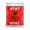 1000PCS 6x9IN STAT SPECIMEN TRANSPORT BIOHAZARD BAG, RED, ECONO-ZIP, 30191