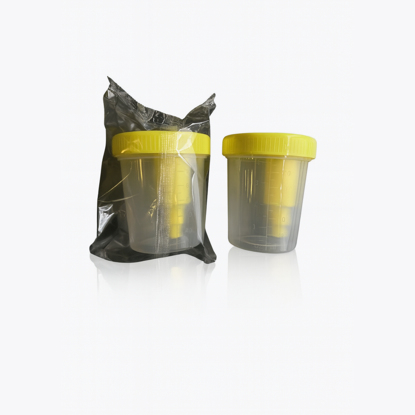Urine Container with Integrated Transfer Device 120mL Screw Cap Unprinted Sterile, 30147