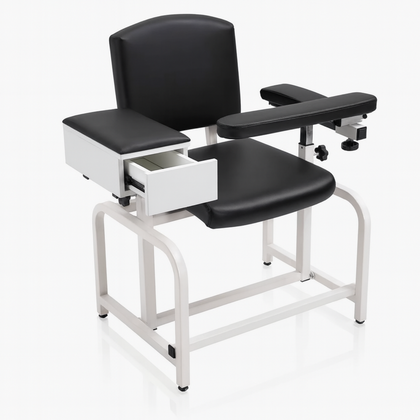 Phlebotomy Chair w/drawer, Black, 30174